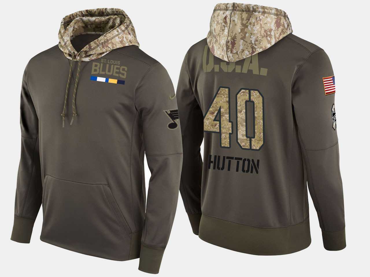 Nike Blues 40 Carter Hutton Olive Salute To Service Pullover Hoodie,We sell and wholesale Nike Blues 40 Carter Hutton Olive Salute To Service Pullover Hoodie on line form chian!